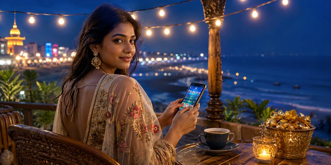 কক্সবাজার সমুদ্র সৈকতে মোবাইলে 499bet444 ক্যাসিনো ব্যবহার করছেন একজন ব্যবহারকারী